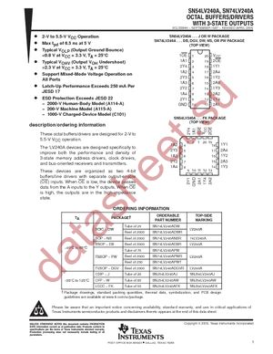 SN74LV240ADWRE4 datasheet  